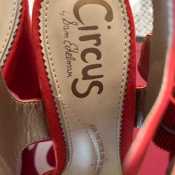 CLEARANCE! CIRCUS BY SAM EDELMAN “KAYLOR” CANDY RED PLATFORM SHOES/BOX SIZE 6 - Picture 8 of 11